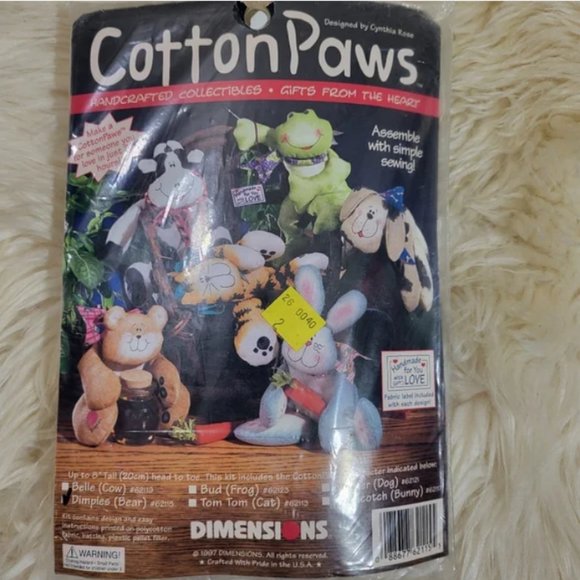 Cotton Paws Vintage Sewing Craft - Picture 1 of 4
